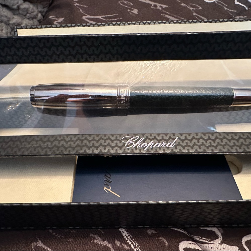 Chopard Roller Green Racing pen with palladium hardware.